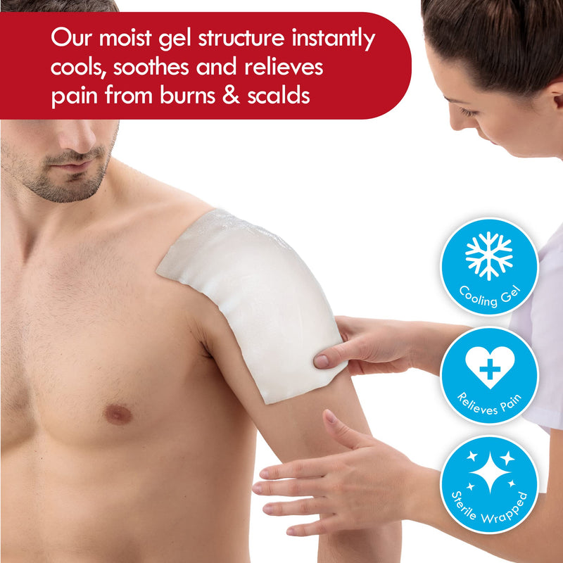 [Australia] - Pack of 6 RedRelief Emergency Assorted Burn Dressings - Cools, soothes and relieves Pain 