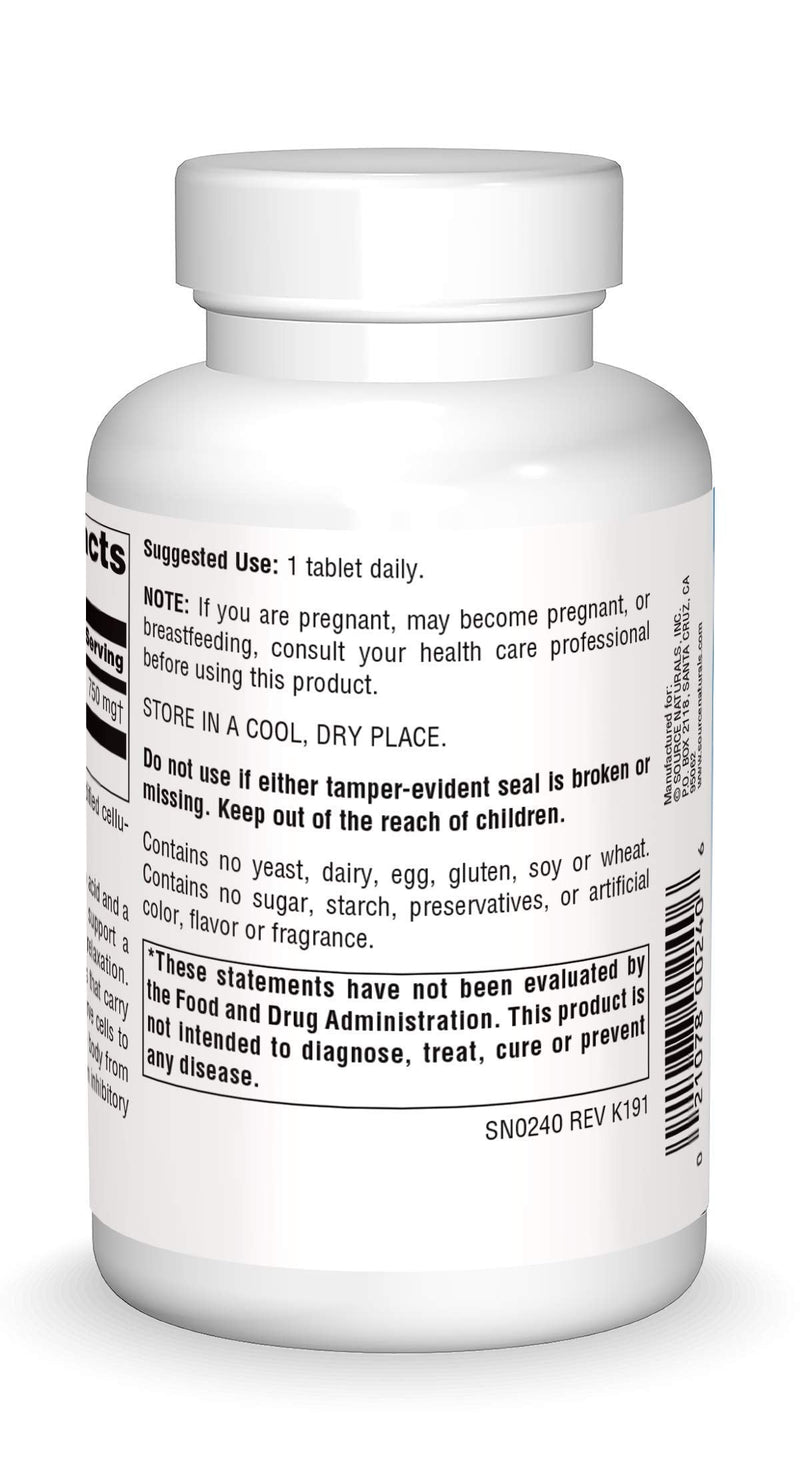 [Australia] - Source Naturals Serene Science GABA 750 mg Calm Mind - 90 Tablets 
