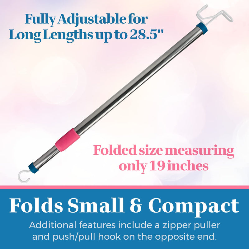 [Australia] - Dressing Stick Fully Adjustable for Long Lengths up to 28.5" - Makes Putting On and Taking Off Clothing Easier, Home Health Aids 