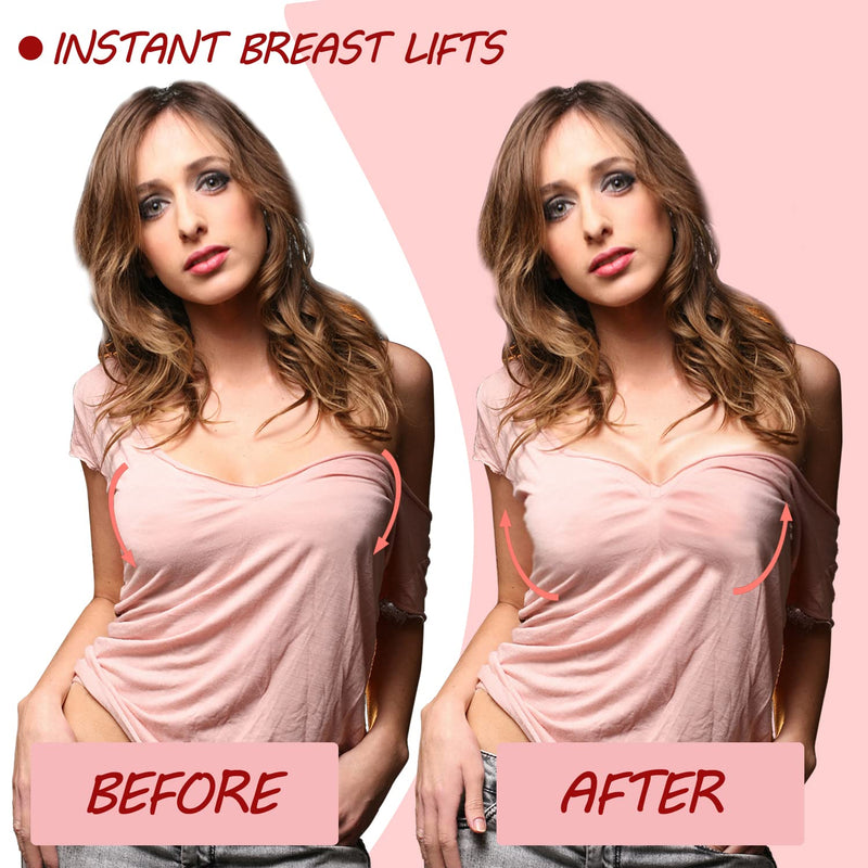 [Australia] - BEWTEIM Boob Tape for Breast Contour Lift & Fashion, 1 Box Breast Lifting Tape with 2 PCS Nipple Cover Set, Boobytape for Breast Lift Adhesive and Push Up Tape 2 inch Bra Tape Invisible Under Clothes 1 Tape Coffee Color 2" x 16.5 ft 