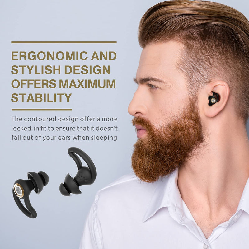 [Australia] - Ear Plugs for Sleeping, Hearprotek 30dB Noise Reduction Sound Blocking Earplugs with Silicone eartips, Soft Sleep Earplugs for Sleeping, Snoring, Travel, Studying, Work (Bronze) Bronze 