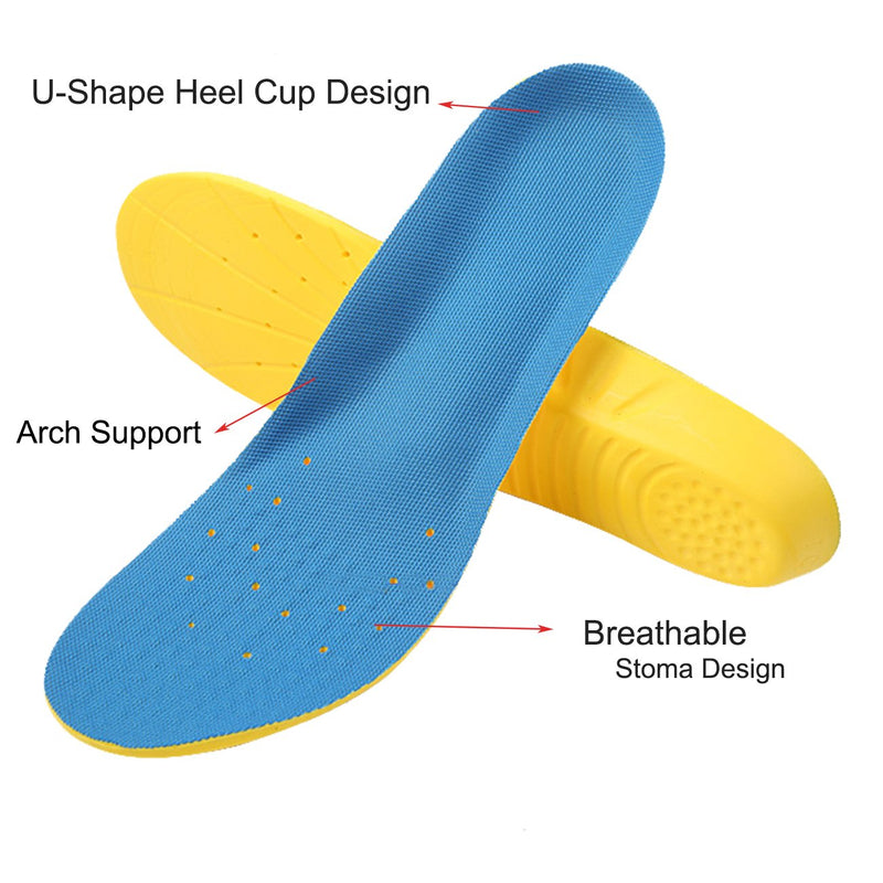 [Australia] - Shoe Insoles, Orthotic Insoles, Memory Foam Insoles Providing Great Shock Absorption and Cushion, Best Insoles for Men and Women for Everyday Use (L) L（Men's 8-12/ Women 10-15） 