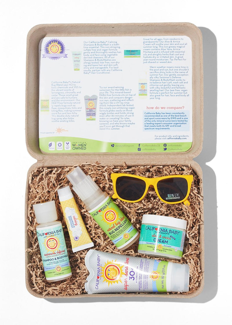 [Australia] - California Baby Summertime Essentials Kit. This Kit is a Great Way to Try Some of Our Sun-care Products & A Variety of Skin Soothing After-Sun Products Makes This Collection Complete 