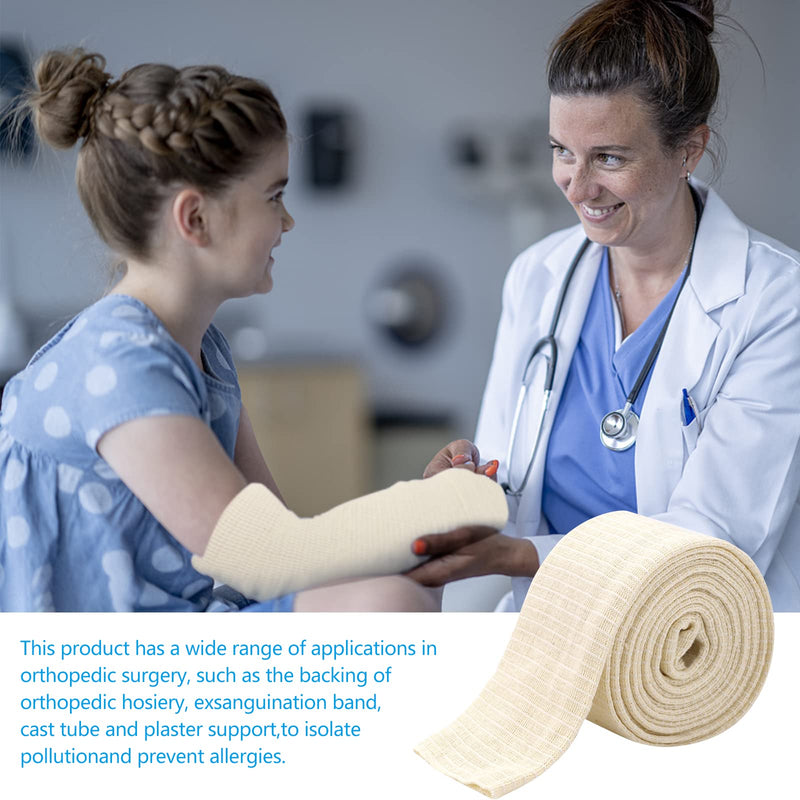[Australia] - Elastic Tubular Support Bandage Sport Bandages Washable & Reusable for Large Knee Support Bandage Medium Thigh, Cotton Spandex White 10cm*5m 