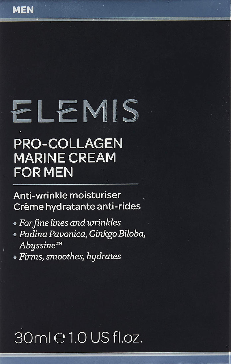 [Australia] - Elemis Pro-Collagen Anti-Wrinkle Moisturiser for Men, Anti-Ageing Face Cream with Padina Pavonica, Ginkgo Biloba & Abyssine, Hydrating Face Moisturiser to Firm & Smooth, Men's Day Cream, 30 ml 