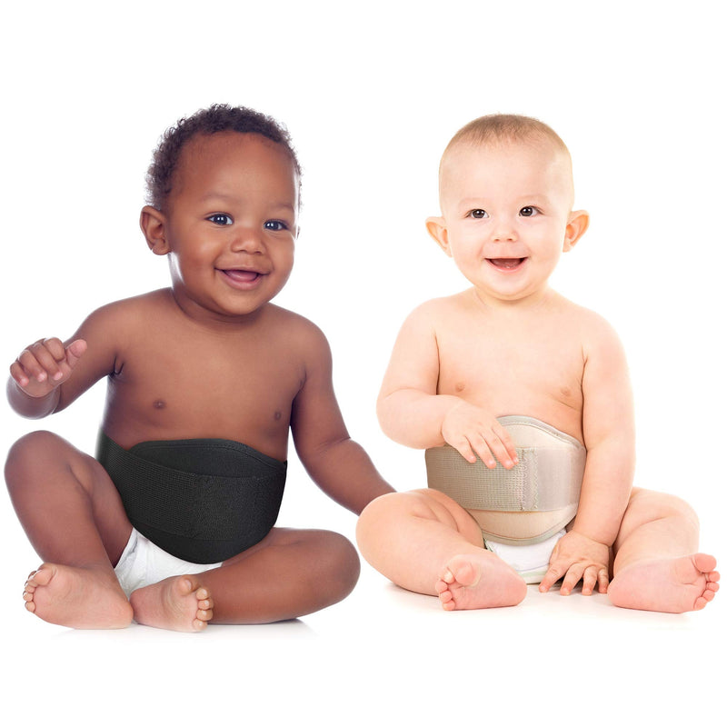 [Australia] - ORTONYX Baby Umbilical Hernia Belt - OX350 Medium (Pack of 1) Black 