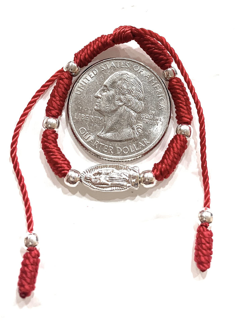 [Australia] - Kid/baby size red thread Virgen de Guadalupe bracelet 