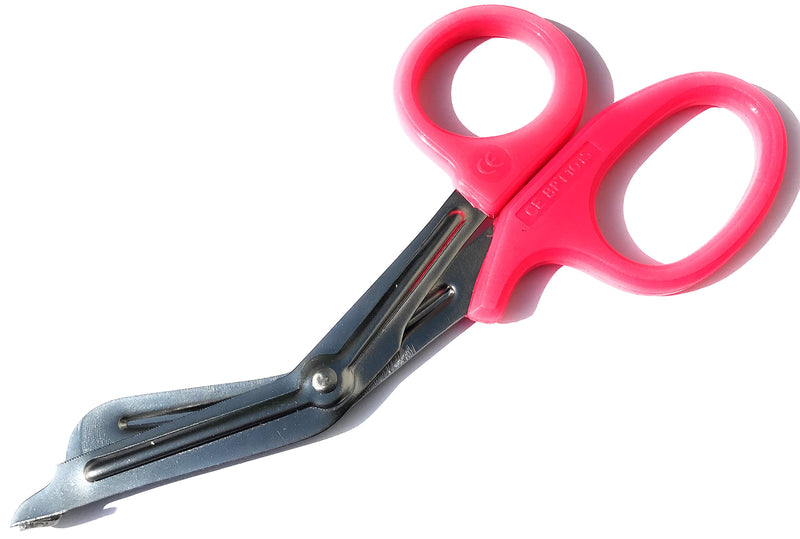 [Australia] - Toolspecific Tuff Cut / Tough Cut 18cm Paramedic Scissors - Bright Fluorescent Pink Medical EMT Multi Purpose 