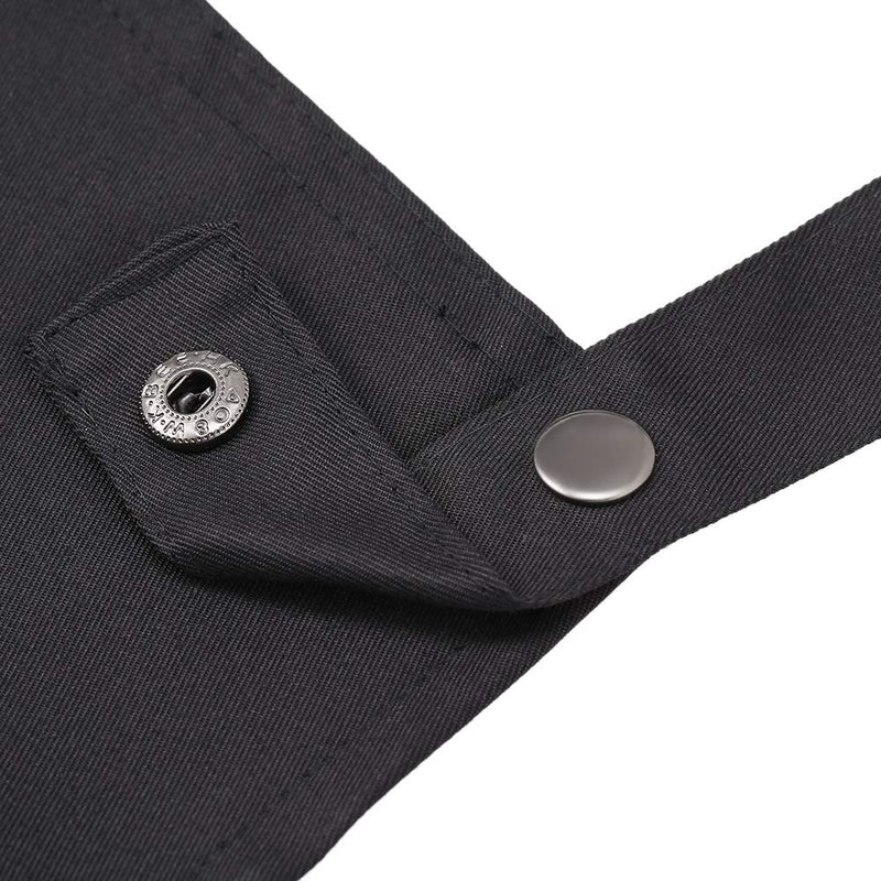 [Australia] - Hairdresser Apron Anself Professional Stylist Apron Waterproof Hairdressing Coloring Shampoo Haircuts Cloth Wrap Hair Salon Tool (Black) Black 
