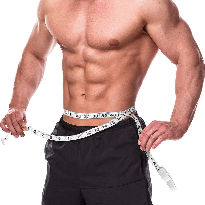[Australia] - Body Tape Measure - (2 Pack) Measuring Tapes for Body and Fat Weight Monitors, (Inches & cm) Retractable Tape Measure Ruler for Accurate Body Fat Calculator Helps Calculate Fitness Body Measurements 