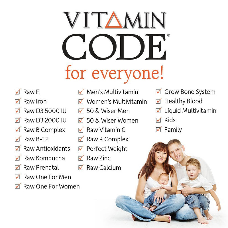 [Australia] - Garden of Life Vitamin D, Vitamin Code Raw D3, Vitamin D 5,000 IU, Raw Whole Food Vitamin D Supplements with Chlorella, Fruit, Veggies & Probiotics for Bone & Immune Health, 60 Vegetarian Capsules 5,000 IU 60ct (Pack of 1) 