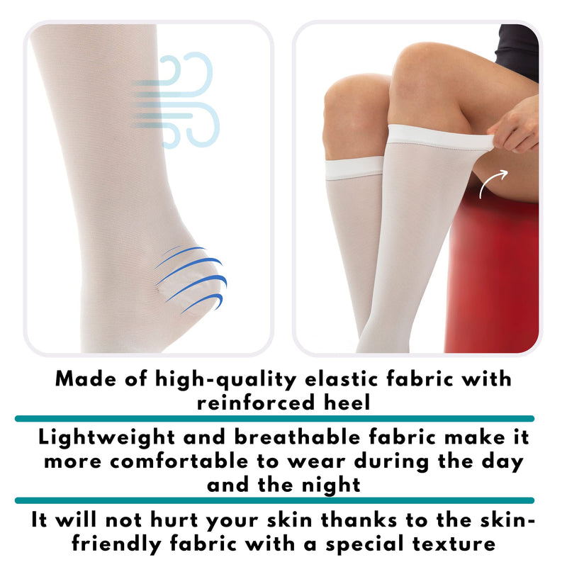 [Australia] - Knee High Compression Stockings, 15-20 mmHg Moderate Level (XXL) 2X-Large 