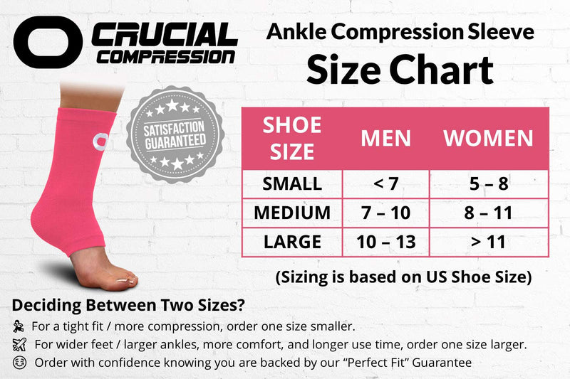 [Australia] - Ankle Brace Compression Support Sleeve (1 Pair) - BEST Ankle Compression Socks for Plantar Fasciitis, Arch Support, Foot & Ankle Swelling, Achilles Tendon, Joint Pain, Injury Recovery, Heel Spurs Small Pink 