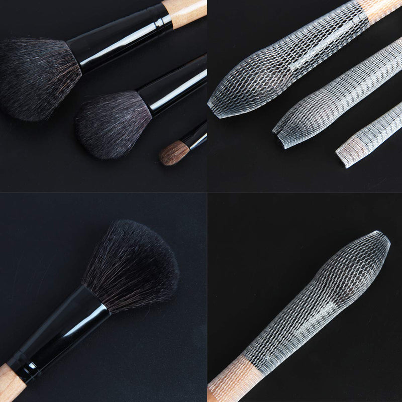 [Australia] - 200 Pack Protect Pro Makeup Brush Protector Reusable Expandable Mesh Cover for Eyeshadow Brush 