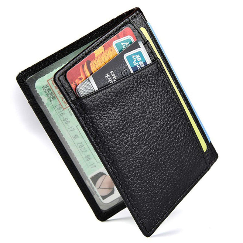 [Australia] - Minimalist Front Pocket Wallet - Leather Slim Bifold Wallet for Men Women 