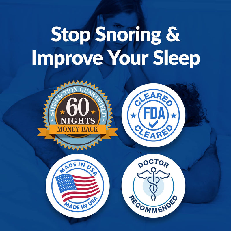 [Australia] - VitalSleep Anti-Snoring Mouthpiece, Adjustable Jaw Positioning, Custom Teeth Impressions, USA Made & FDA Cleared Snore Solution Mouth Guard 