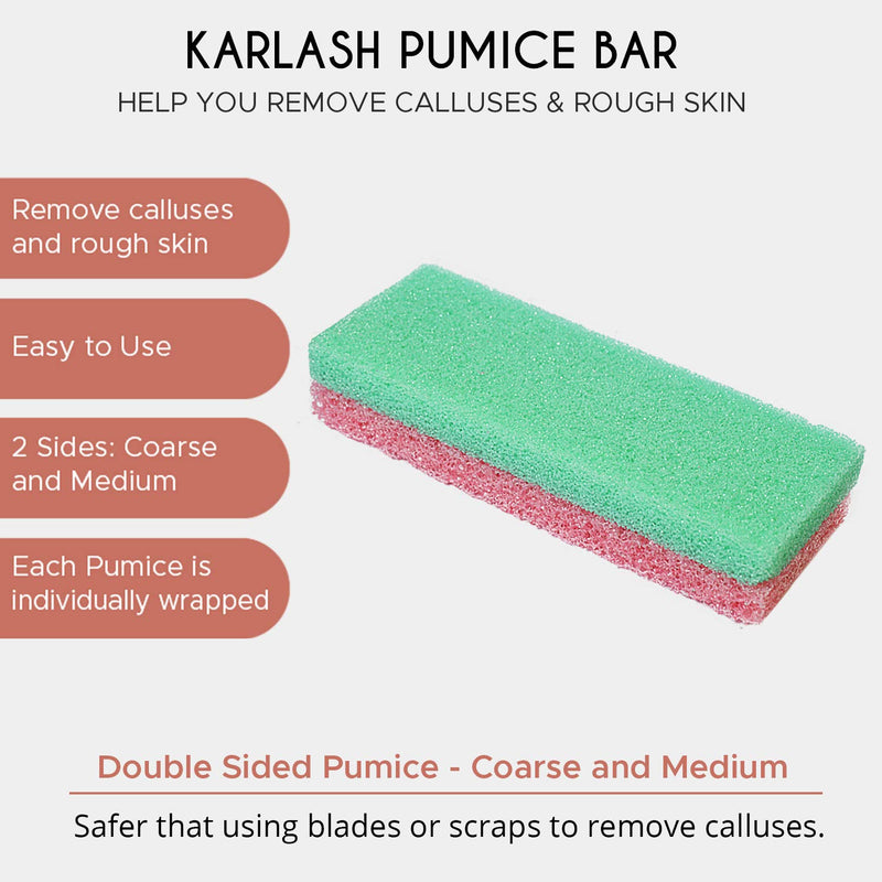 [Australia] - Karlash Professional Pedicure Foot Pumice Stone for Feet Skin Callus Remover and Scrubber for Dead Skins 2 Sided (Pack of 1) Pack of 1 