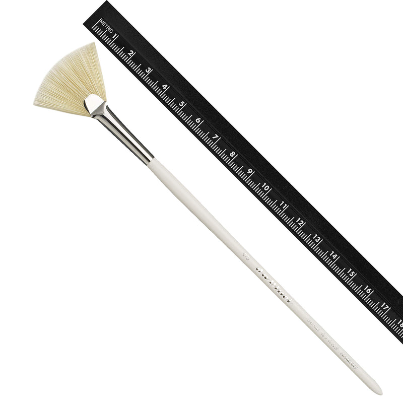 [Australia] - da Vinci Cosmetics Series 47439 Mask Brush, Fan Natural Bristle, Size 3, 0.71 Ounce Fan Brush Hog Bristle 