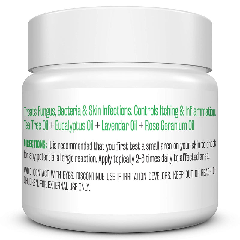 [Australia] - M3 Naturals Natural Tea Tree Balm Infused with Almond Oil and Stem Cell Powerful Skin Balm for Athletes Foot Skin Irritation and Anti-Itch Relief 2 oz 