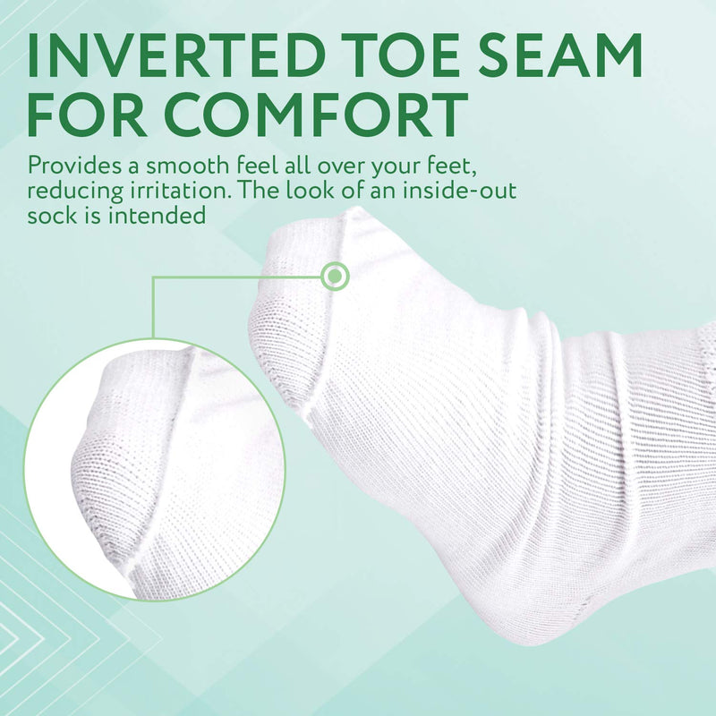 [Australia] - [2 Pairs] One Size Unisex Extra Width Socks in White for Lymphedema - Bariatric Sock - Oversized Sock Stretches up to 30'' Over Calf for Swollen Feet And Mens and Womens Legs 