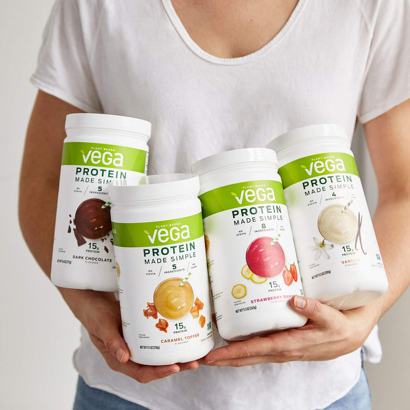 [Australia] - Vega Protein Made Simple, Dark Chocolate, Stevia Free Vegan Plant Based Protein Powder, Healthy, Gluten Free, Pea Protein for Women and Men, 9.6 Ounces (10 Servings) 10 Servings (Pack of 1) 