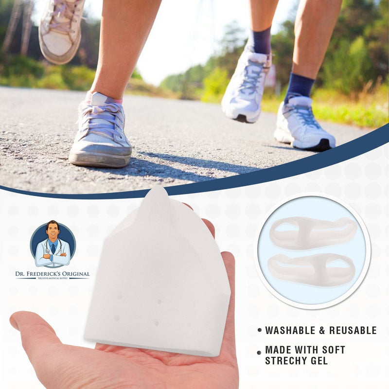 [Australia] - Dr. Frederick's Original Deluxe Ball of Foot Cushions & Bunion Pad - 2 Pieces - Foot Pads to Help Relieve Hallux Valgus, Tailor's Bunion, and Forefoot Pain - Get Back to Your Active Lifestyle 