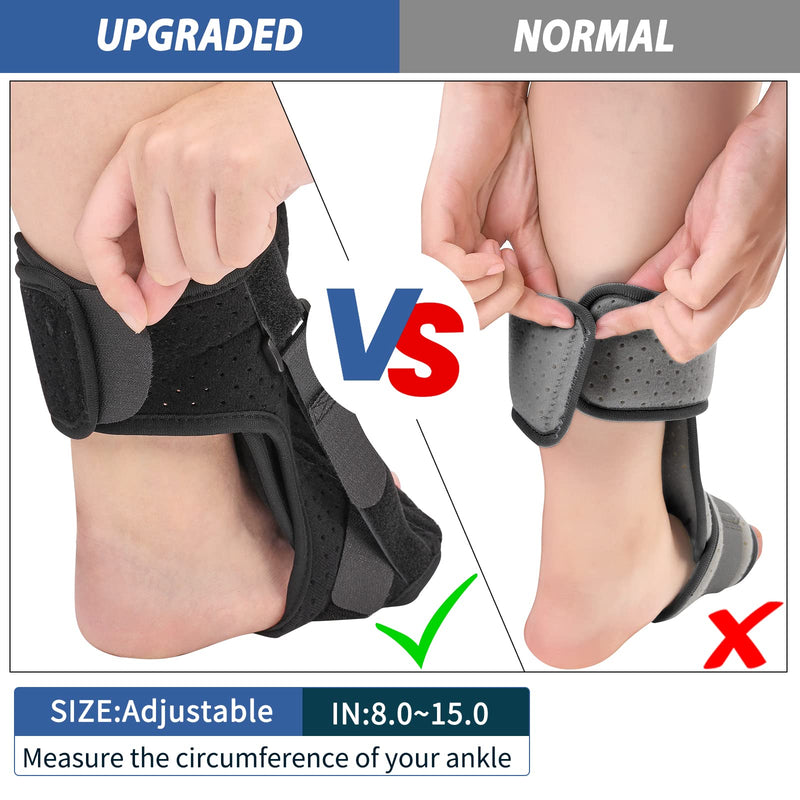 [Australia] - 2021 New Upgraded Plantar Fasciitis Night Splint, Adjustable Ankle Brace Foot Drop Orthotic Brace Night Splint for Plantar Fasciitis, Arch Foot Pain, Achilles Tendonitis Support for Women, Men 