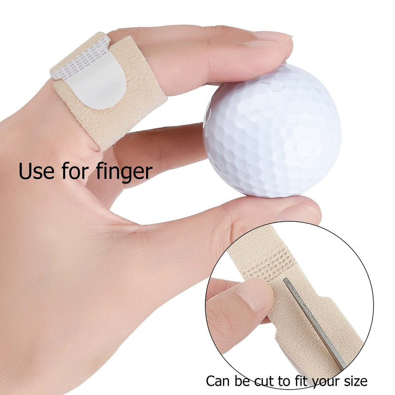 [Australia] - DYKOOK Broken Toe Wraps 8 Pcs/Pack Fabric Toe Splint Toe Cushioned Bandages Finger Protectors Straightener Separators 