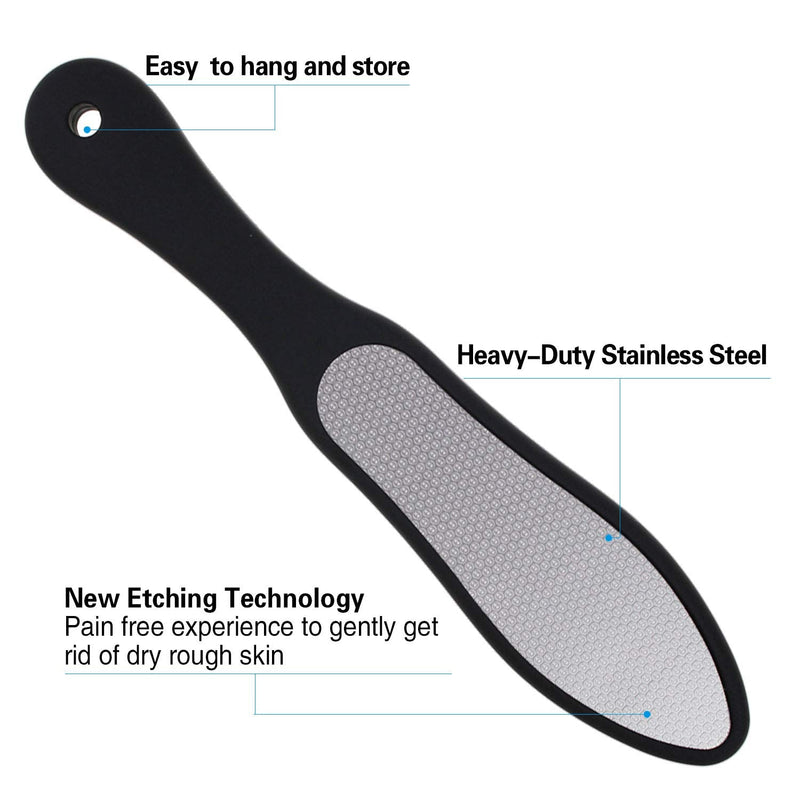 [Australia] - Foot File, Callus Remover Surgical Steel Dual-Sided Foot Rasp Pedicure for Feet Care Hard Skin Remove 