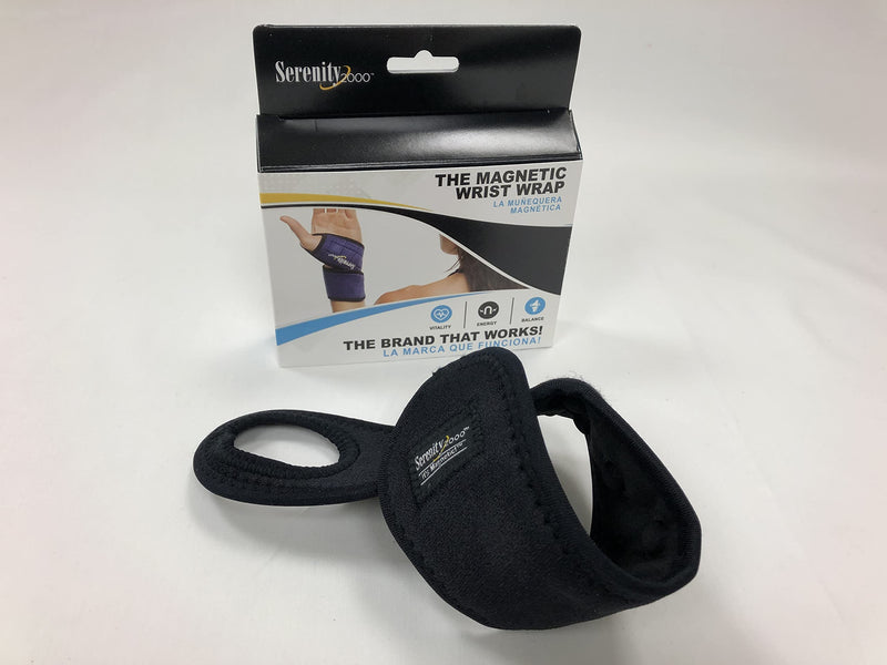 [Australia] - Serenity2000 Magnetic Therapy Wrist Support Wrap with Thumb Loop for Pain and Inflammation - Contains 13 Magnets, 400 Gauss Per Magnet 
