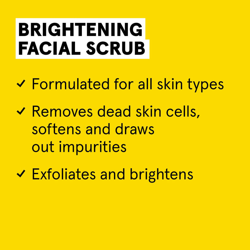 [Australia] - Acure Brightening Facial Scrub - 4 Fl Oz - All Skin Types, Sea Kelp & French Green Clay - Softens, Detoxifies and Cleanses 