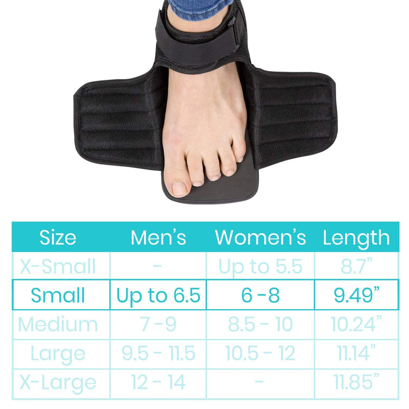 [Australia] - Vive Wedge Post-Op Shoe - Offloading Boot for Heel or Ankle Pain - Medical Foot Recovery for Bone or Soft Tissue Surgery, Fracture, Plantar Fasciitis, Ulcerations, Feet (Men's up to 6.5/Women's 6-8) Small (Pack of 1) 