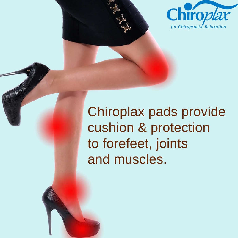 [Australia] - Chiroplax High Heel Cushion Inserts Pads (4 Pairs) Suede Ball of Foot Forefoot Metatarsal Anti Slip Shoe Insoles for Women Normal Thickness Beige 