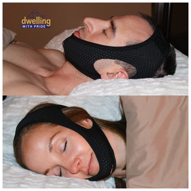 [Australia] - Anti Snore Chin Strap | Anti-Dry Mouth Chin Strap for CPAP Users | Stop Noise | Snoreless Sleeping Solution for Men and Women | Breathing Aid for Snoring 