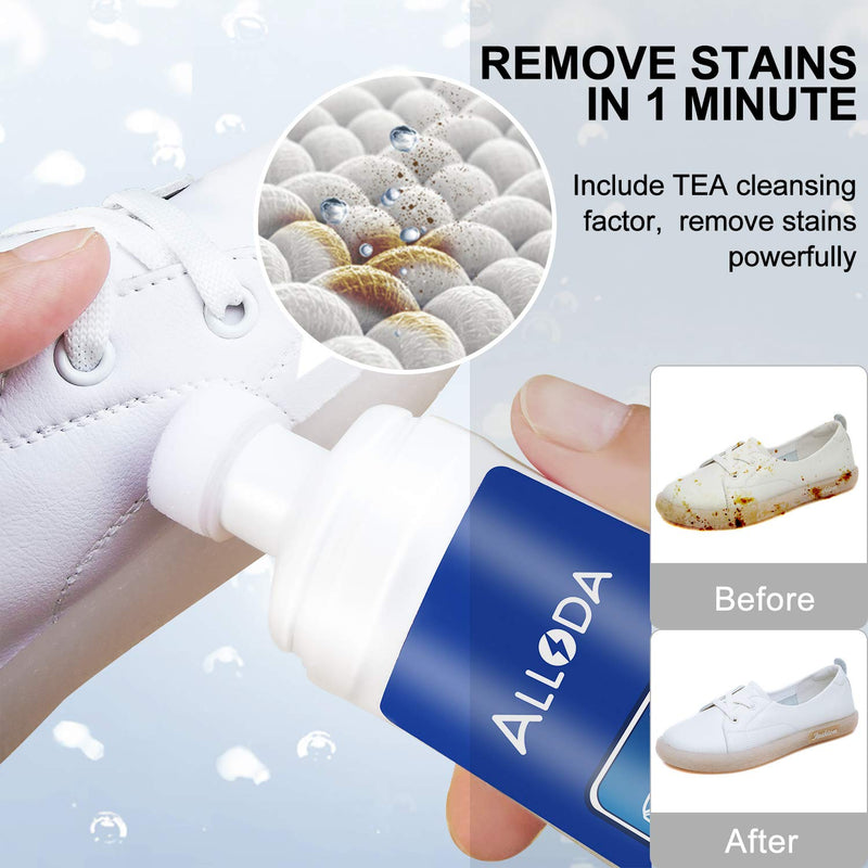 [Australia] - Shoe Cleaner+Shoe whitener, Sneaker Cleaner, Brush-Shoe Cleaning Kit, Alloda Clear 