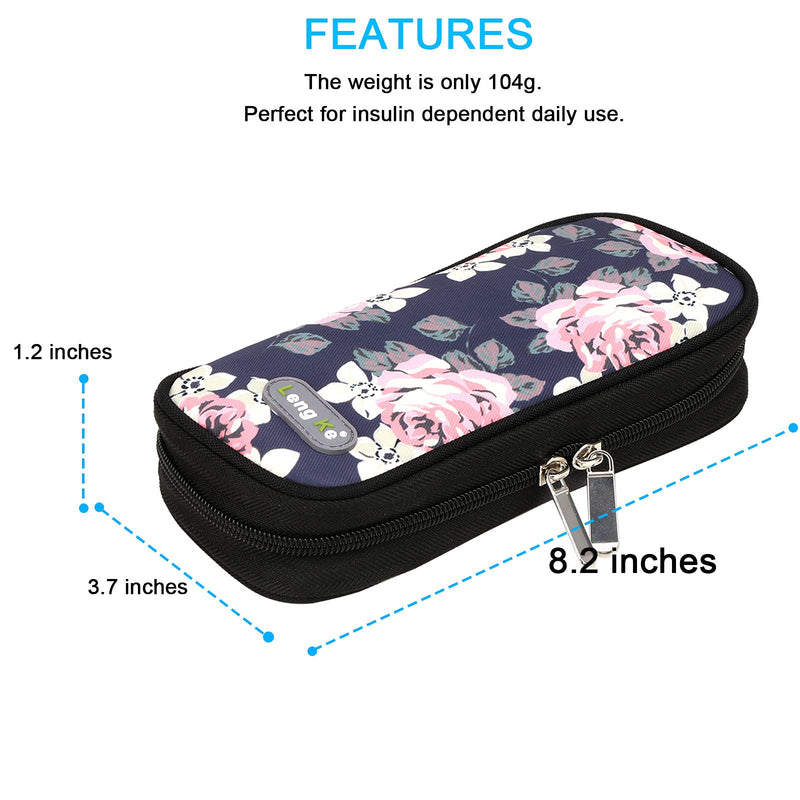 [Australia] - YOUSHARES Insulin Cooler Travel Case, Diabetic Cooler Bag, Portable Insulin Cooling Bag for Insulin Pen and Insulin Medicine (Flower ) flower 