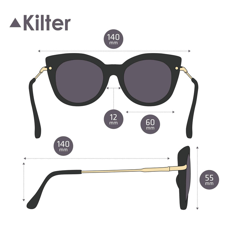 [Australia] - Kilter Women's Cateye Sunglasses 
