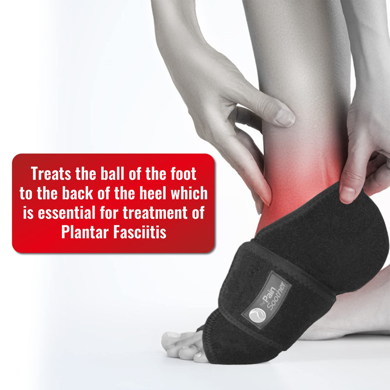 [Australia] - Reusable Hot Foot & Cold Ice Pack Wrap for Plantar Fasciitis, Heel Spurs, Arch Pain, Sore Feet, Swelling - Extra Gel Pack Included (Large) HSA or FSA Eligible Large (Pack of 1) 