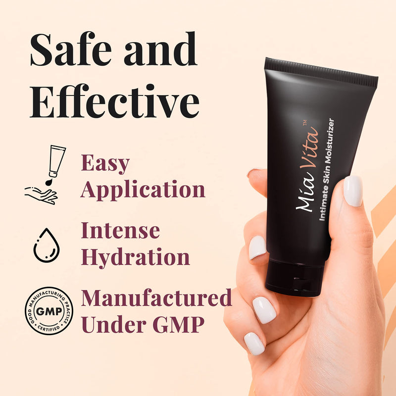 [Australia] - Mia Vita Intimate Skin Moisturizer for Vaginal Dryness, Itching, and Burning, Feminine Hygiene Products, Pack of 4 x 15g 