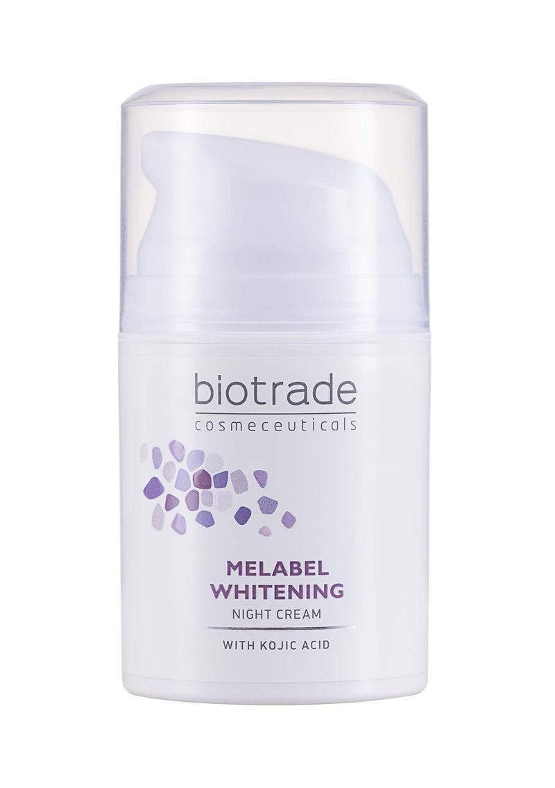 [Australia] - Melabel Whitening Night Cream 50 ml , Lightens Dark Spots on the Skin, Gently Exfoliates Hyperpigmentations With Kojic and Glycolic acidby Biotrade 
