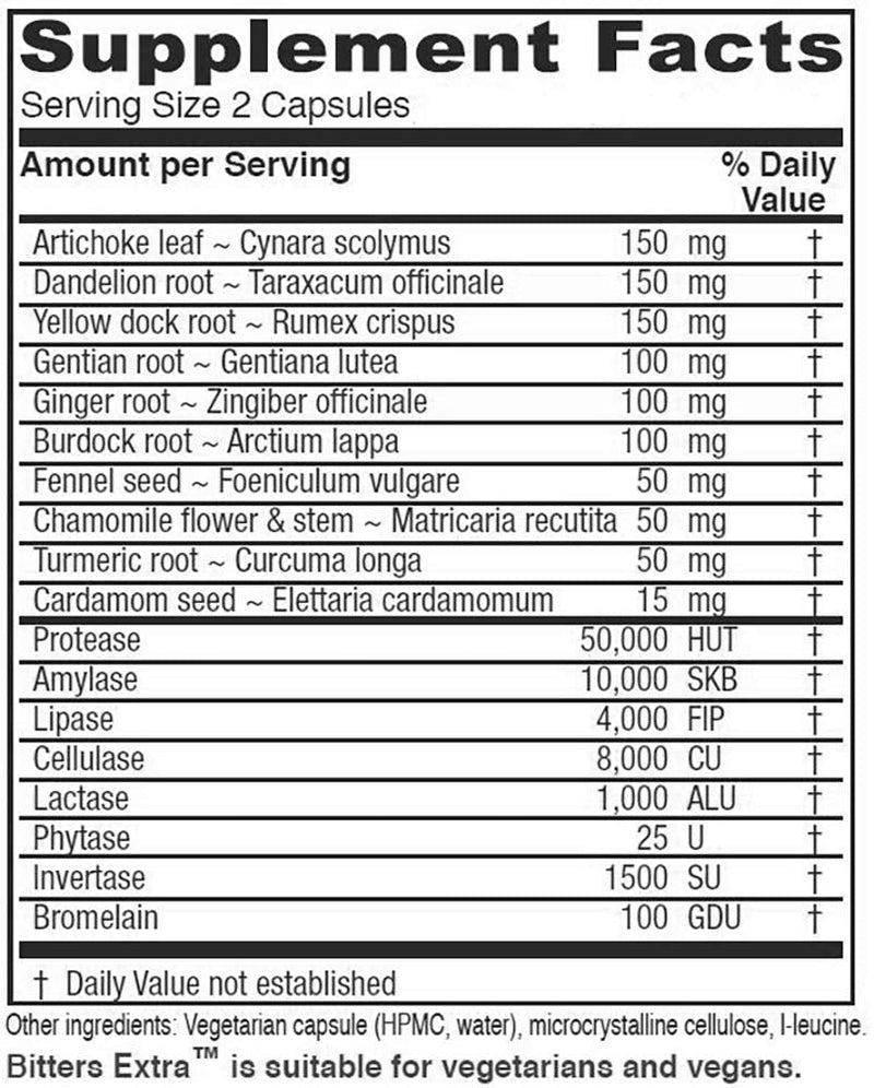 [Australia] - Vitanica Bitters Extra, Digestion Support, Vegan, 90 Capsules 