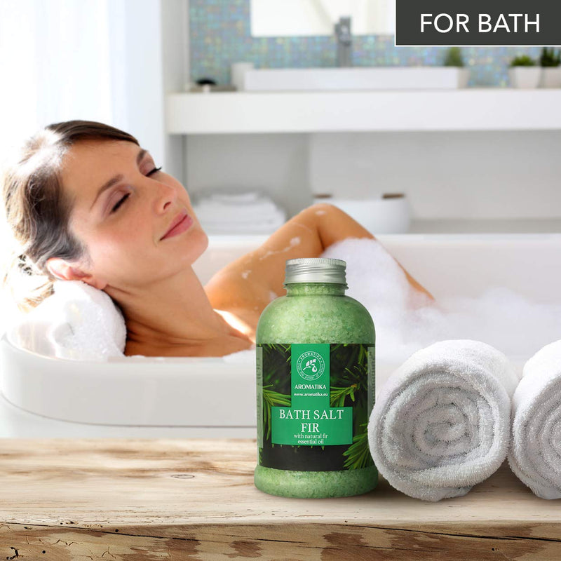 [Australia] - Pine Bath Salt w/ Natural Fir Essential Oil 600g - Natural Bath Sea Salts - Coniferous Salts - Best for Bath - Good Sleep - Relaxing - Body Care - Beauty - Aromatherapy 