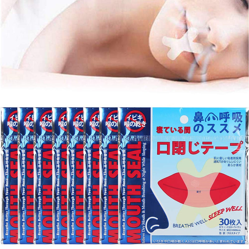 [Australia] - 240pcs Anti‑Snoring Patch,Mouth Tape Health‑Care Sleeping Nose Strips for Breath Snoring Aid Device 