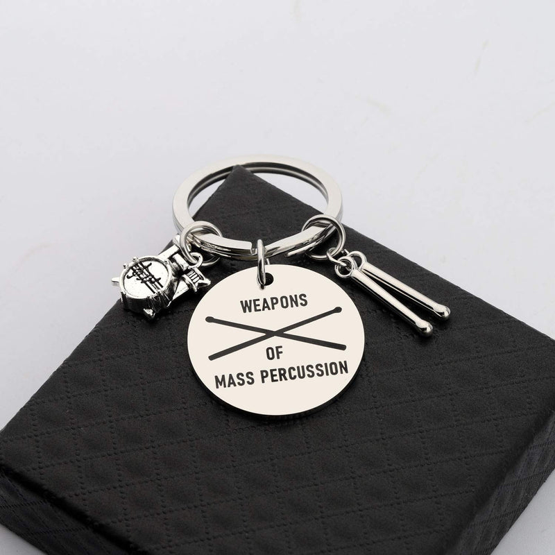 [Australia] - CHOORO Weapons of Mass Percussion Drum Kit Gifts Drummer Gift Drummer Keychain Musician Keychain Percussion Jewelry Drum Player Band Gifts Weapons-keychain 
