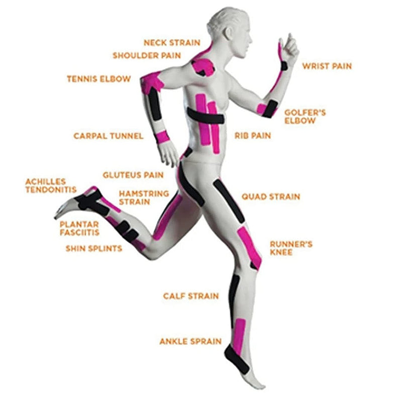 [Australia] - Lenacou Kinesiology Tape (4"x16.4 ft) Extra Roll Wide, Reduces Pain, Made of A High-Grade Water-Resistant Material Preferred by Athletes, Helps Prepare Muscles for Retraining (Beige) Beige 