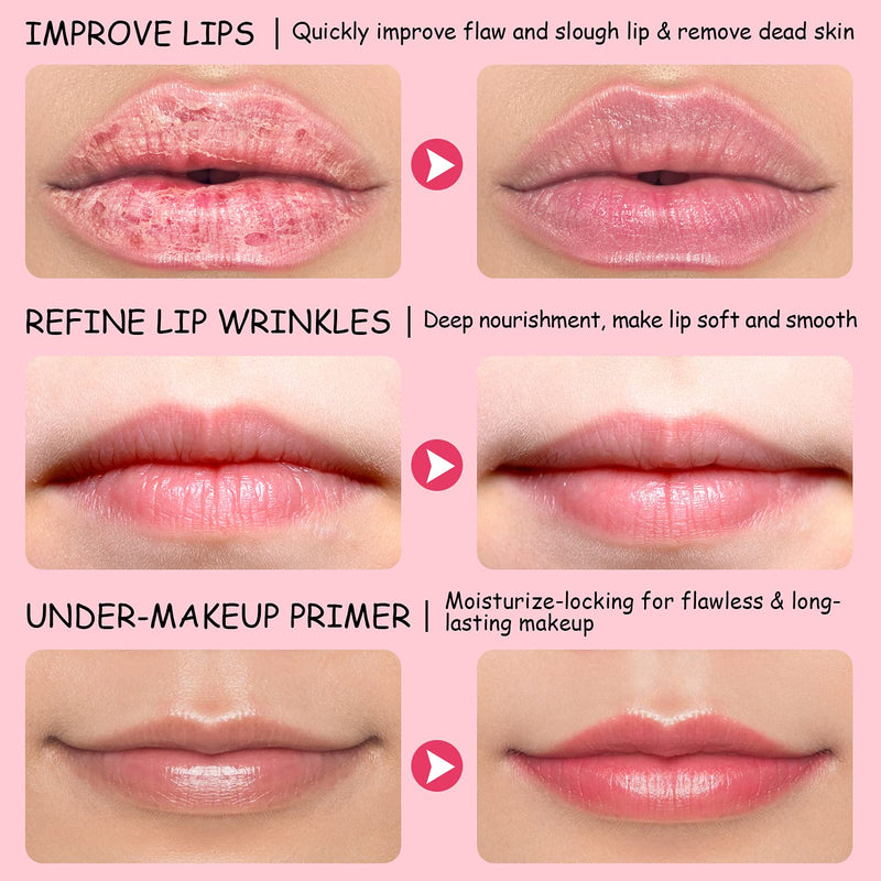 [Australia] - immetee Lip Mask Lip Scrub, 2 in 1 Lip Balm Lip Care Mask, Dry Lip Repair, Fades Lip Lines, Overnight Lip Treatment. 