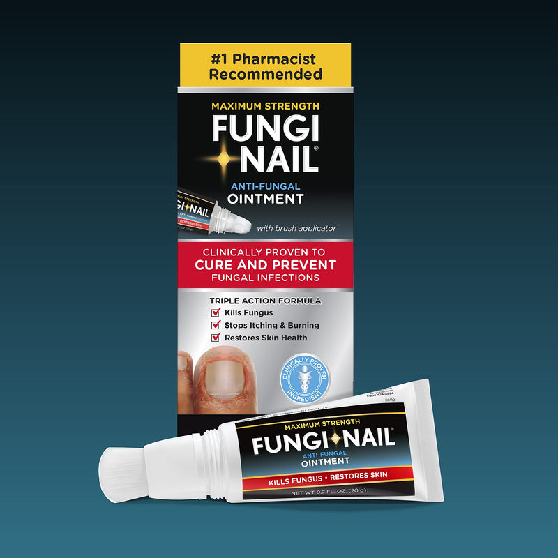 [Australia] - Fungi Nail Anti-Fungal Ointment, Kills Fungus That Can Lead to Nail & Athlete’s Foot with Tolnaftate & Clinically Proven to Cure Infections, Natural Color, 0.7 Fl Oz 