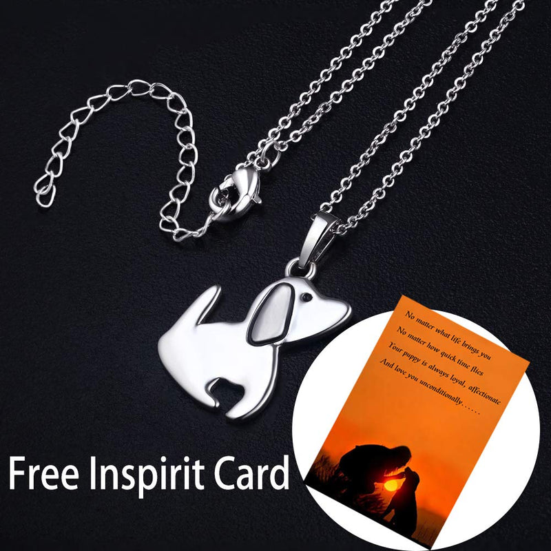 [Australia] - AONED Dog Necklace for Women Girls Daughter Jewelry Gifts 18.5 Inches Adjustable Chain A:Dog Necklace 