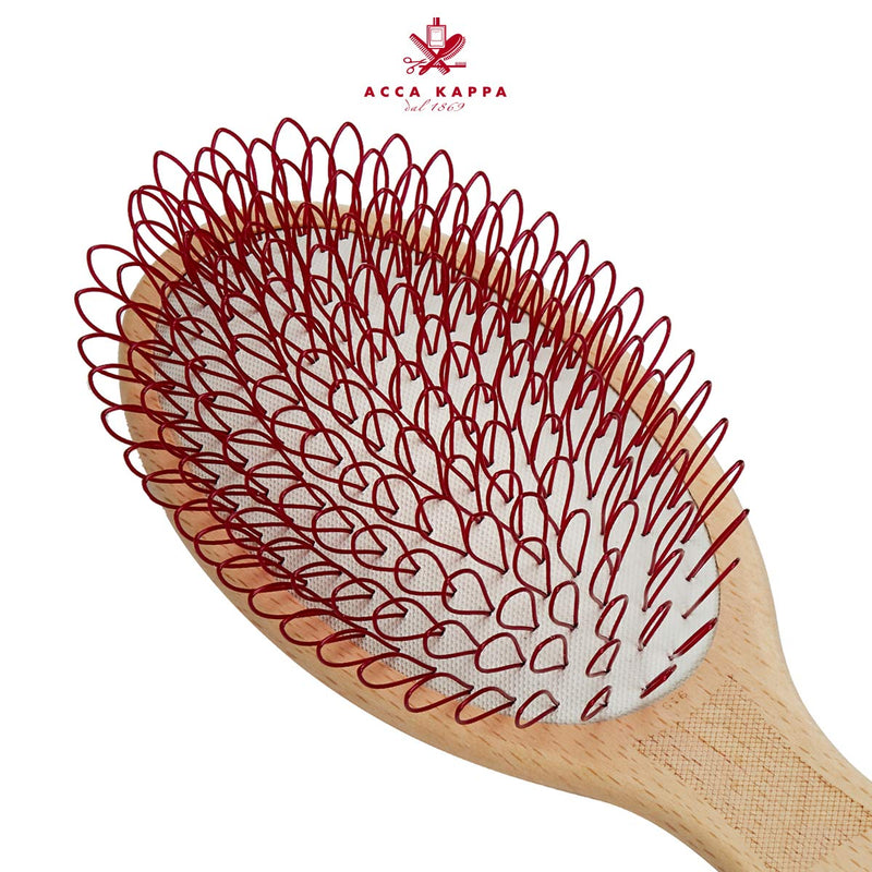 [Australia] - Acca Kappa Protection Beech Wood Looped Nylon Oval Brush Extra Soft 