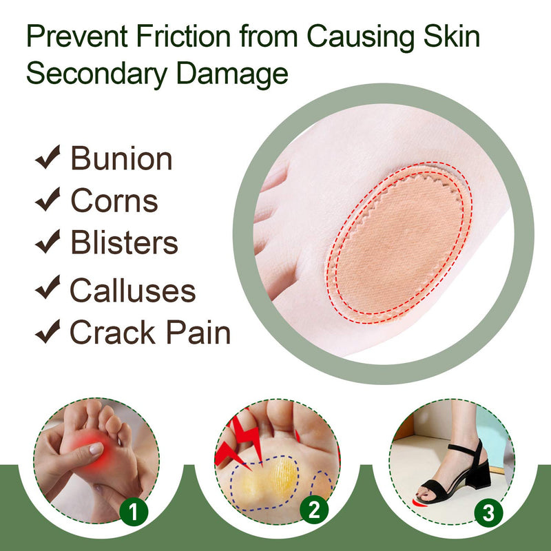 [Australia] - Welnove 36 CT Bunion Cushions Pad - Fabric Toe and Foot Bunion Protector Pads, Bunion Relief Pads for Reduce Rubbing, Callus, Chafing, Friction -Strong Adhesive Stay in Place 